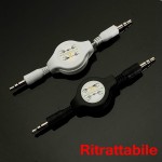 3.5mm Retractable AUX Cable Male To Male Car Kit MP3 Audio Cable Adapter Stereo Audio Auxiliary Cable 80CM