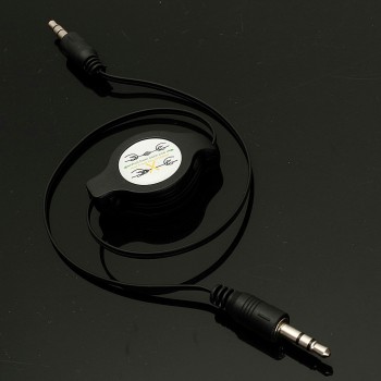 3.5mm Retractable AUX Cable Male To Male Car Kit MP3 Audio Cable Adapter Stereo Audio Auxiliary Cable 80CM