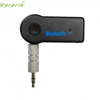 2017 New Handfree Car Bluetooth Music Receiver Universal 3.5mm Streaming A2DP Wireless Auto AUX Audio Adapter With Mic jr12