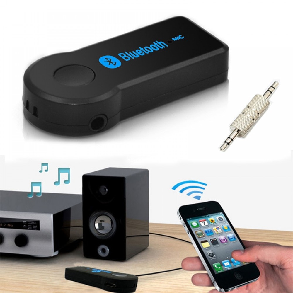 Universal 3.5mm Streaming Car A2DP Wireless Bluetooth Car Kit AUX Audio Music Receiver Adapter Handsfree with Mic For Phone MP3