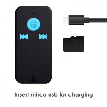 Wireless Bluetooth Receiver 3 in 1 USB 4.0 Bluetooth Adapter 3.5mm Audio Jack TF Card Reader MIC Call Support For Car Speaker X6