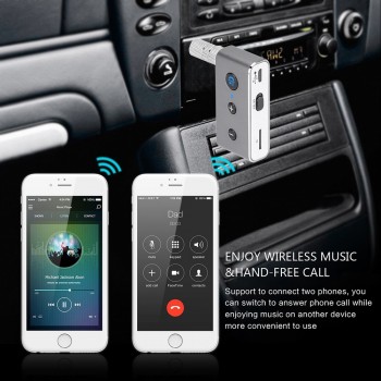 Onever Wireless Bluetooth Aux Audio Receiver Adapter Handsfree Car Kit 3.5mm jack Aux Bluetooth 4.2 Hands Free Music Receiver