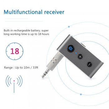 Onever Wireless Bluetooth Aux Audio Receiver Adapter Handsfree Car Kit 3.5mm jack Aux Bluetooth 4.2 Hands Free Music Receiver