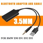 12V Bluetooth Module Adapter Wireless Radio Stereo AUX-IN Aux Cable Adapter USB 3.5MM Jack Plug For BMW E90 E91 E92 E93