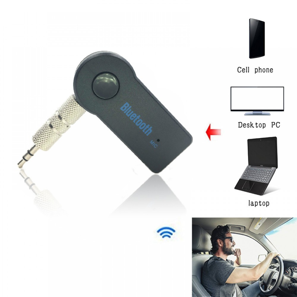 Handfree Car Bluetooth Aux Music Receiver Universal 3.5mm Streaming A2DP Wireless Auto AUX Audio Adapter With Mic For Phone MP3