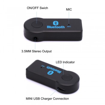 Bluetooth Aux Mini Audio Receiver Bluetooth Transmitter 3.5mm Jack Handsfree Auto Bluetooth Car Kit Music Adapter Aux Bluetooth