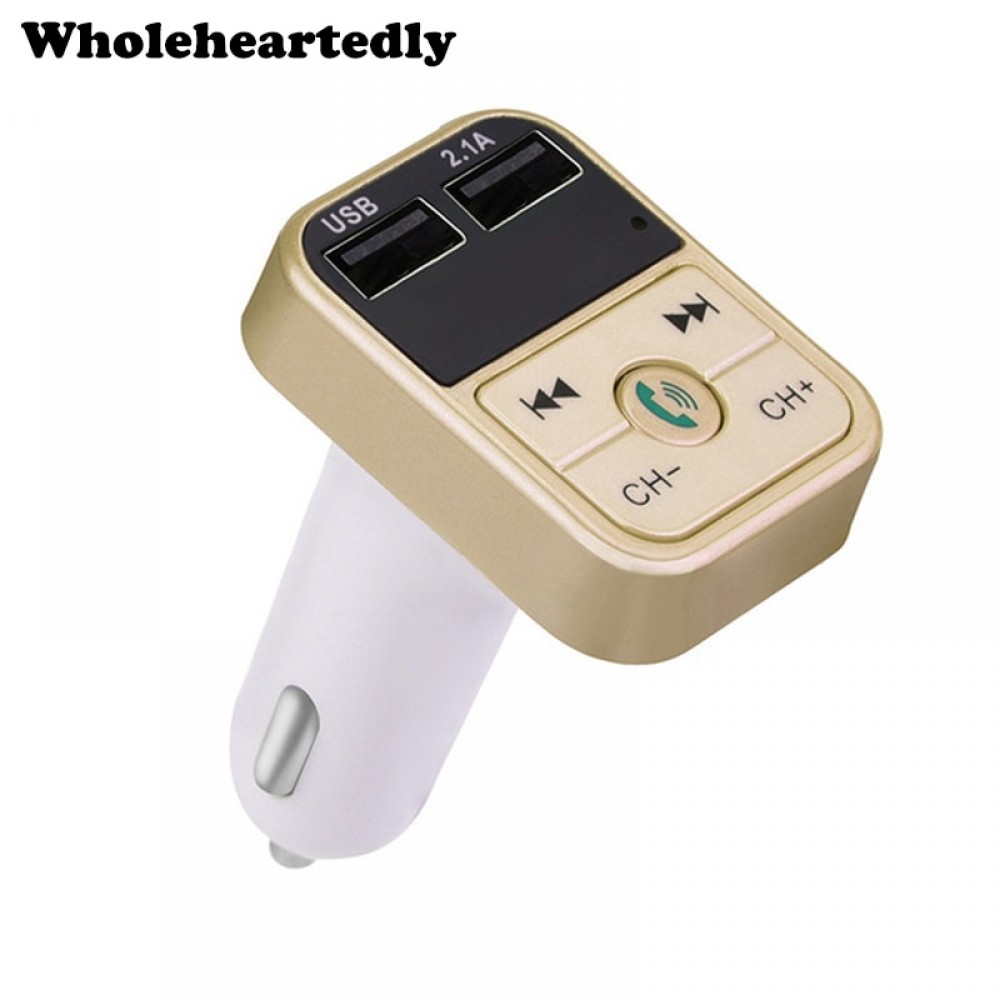 Bluetooth FM Transmitter Hands Free Car Kit Car Styling MP3 Music Player TF Flash Music 5V 2.1A USB Charger 12V-24V FM Modulator