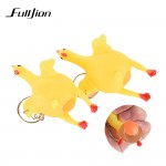 Fulljion Antistress Stress Relief Fun Toys Entertainment Gag Practical Jokes Lizun Laying Egg Hens Chicken Ring fidget Relax Toy