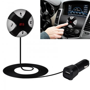 MP3 Music Player Automotive Fashion Design Handsfree Wireless Bluetooth 4.0 FM Receiver 3.5mm TF Car Kit Mp3 Player AUX @#128