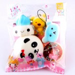 Slow Rising Squeeze Healing Fun Kids Toy 5pcs Medium Mini Soft Squishy Bread Toys Key Decompression Toys Jan23