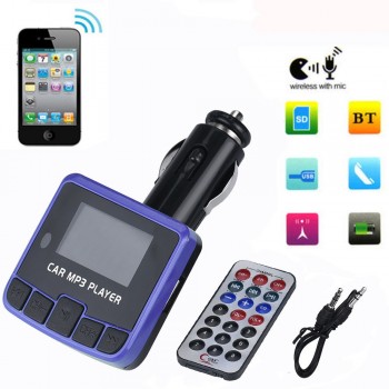 Car Kit MP3 Player FM Transmitter Wireless Radio Adapter USB Charger Car Kit MP3 Player TF SD USB LCD Car Accessories