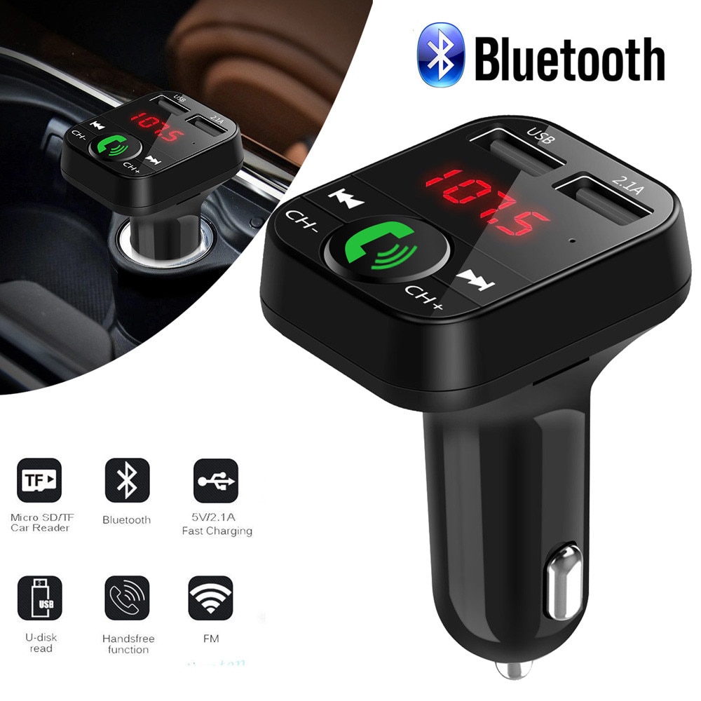 CARPRIE Car Kit Handsfree Wireless Bluetooth FM Transmitter LCD MP3 Player USB Charger 2.1A Car-Styling Car Accessories Interior