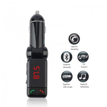 Upgraded Wireless 3.5mm AUX Bluetooth Car Kit MP3 WMA Car Radio MP3 Player FM Transmitter Modulator Hands Free USB Charger