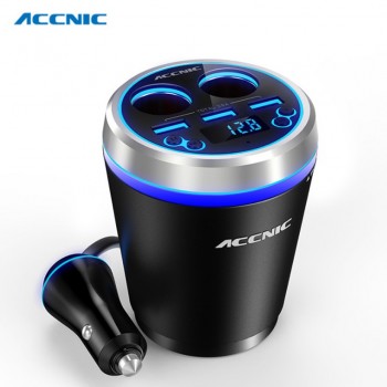 C1 TF/Miscro SD Car Music MP3 Player Handsfree Bluetooth Car Kit FM Transmitter Cigaretter Ligther Adapter 3 USB Cup Car Charger