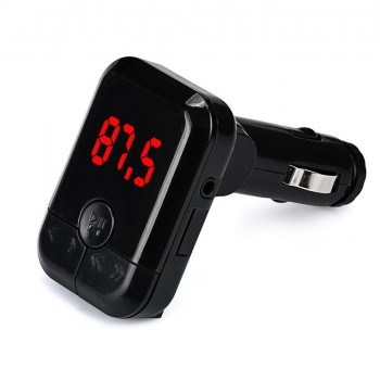 Bluetooth Wireless FM Transmitters Black Music MP3 Player Hands free Car Kit USB TF SD Remote Car-styling