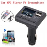 Car Music MP3 Player FM Transmitter Dual USB Charging 30#