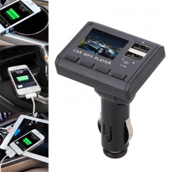 Car Music MP3 Player FM Transmitter Dual USB Charging 30#