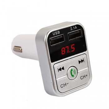 Car Bluetooth Wireless Bluetooth Audio Receiver LED digital display Fast charging 2.1+EDR Car mp3 FM emitter phone charger