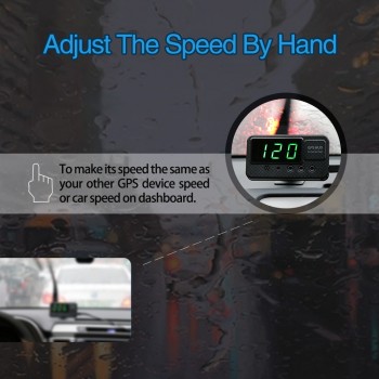 VJOYCAR C60S Universal Hud GPS Speedometer Head Up Display Car With Over Speed Alarm MPH KM/H For All Vehicles A100 Upgrade