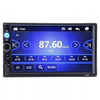 Universal 2 Din Car DVD Double Din Car Video Player Touch Screen Panel Car Audio Player 7010B Support FM/MP5/USB/AUX/Bluetooth