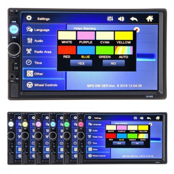 Universal 2 Din Car DVD Double Din Car Video Player Touch Screen Panel Car Audio Player 7010B Support FM/MP5/USB/AUX/Bluetooth