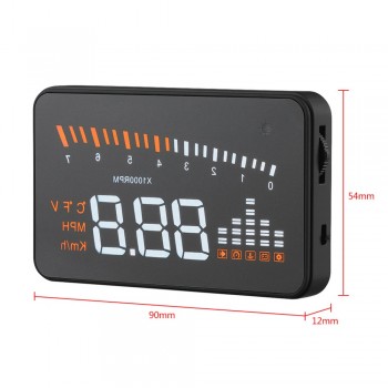 X5 GPS HUD Head Up Display Car velocimetro auto Car Styling Speed Alarm OBD II OBD2 car hub windshield Projector Universal