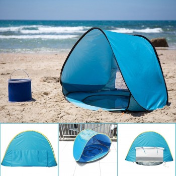 Childrens Tent Baby Beach Tent UV-protecting Sunshelter with Pool Waterproof Pop up Awning Tent Kids Outdoor Camping Sunshade