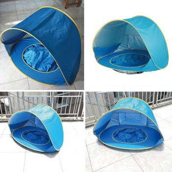 Childrens Tent Baby Beach Tent UV-protecting Sunshelter with Pool Waterproof Pop up Awning Tent Kids Outdoor Camping Sunshade