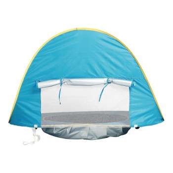 Childrens Tent Baby Beach Tent UV-protecting Sunshelter with Pool Waterproof Pop up Awning Tent Kids Outdoor Camping Sunshade