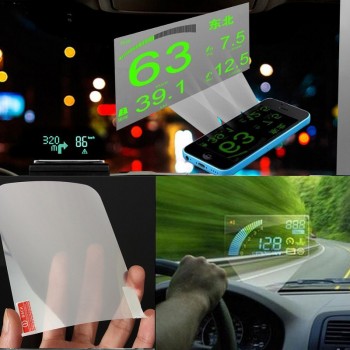 New Details about LED Car Head Up Speeding Warning Fuel Display Window Reflective film