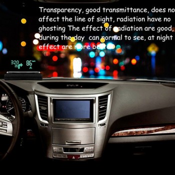 New Details about LED Car Head Up Speeding Warning Fuel Display Window Reflective film