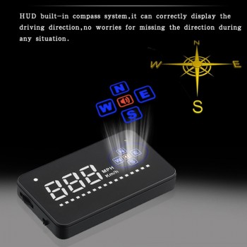 GEYIREN A2 display head up display gps Digital Car Speedometer Auto Windshield Project Speedometer GPS hud head up display cars