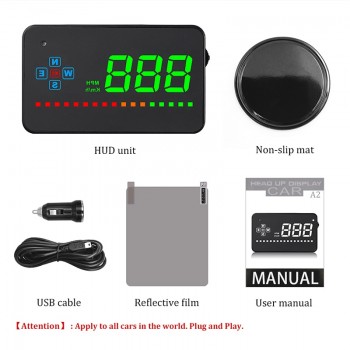 GEYIREN A2 display head up display gps Digital Car Speedometer Auto Windshield Project Speedometer GPS hud head up display cars