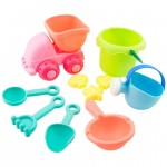 shaunyging # 4005    10Pcs Sand Sandbeach Kids Beach Toys Castle Bucket Spade Shovel Rake Water Tools