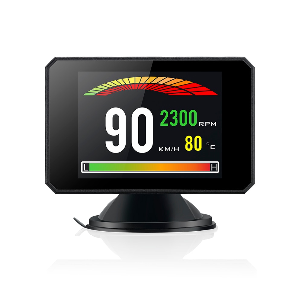 Head Up Display OBD2 OBD Digital HUD Car Speedometer On-Board Computer Fuel Mileage Speed Warning Error Code Diagnosis Tool