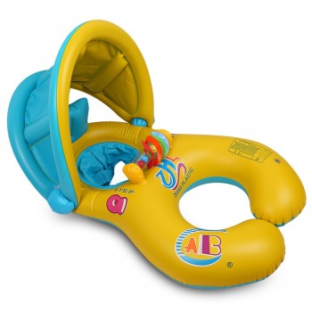 Inflatable Mother Baby Swim Float Ring Kids Seat Double Person Swimming Soft Ring Swimming Circle Babyfloat Accessories piscine