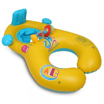 Inflatable Mother Baby Swim Float Ring Kids Seat Double Person Swimming Soft Ring Swimming Circle Babyfloat Accessories piscine