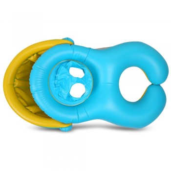 Inflatable Mother Baby Swim Float Ring Kids Seat Double Person Swimming Soft Ring Swimming Circle Babyfloat Accessories piscine