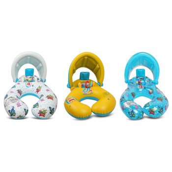 Inflatable Mother Baby Swim Float Ring Kids Seat Double Person Swimming Soft Ring Swimming Circle Babyfloat Accessories piscine