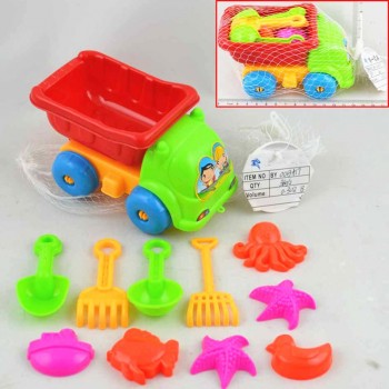 11pcs Set Sand Water Beach Play Toys Set Kids Children Seaside Bucket Shovel Rake Kit Building Sea Horse Molds Funny Tools