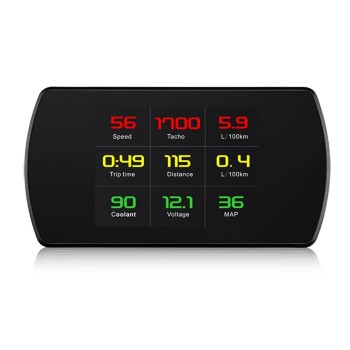 P12 4.3 Inch LCD Car Head Up Display HUD OBD 2 On-Board Computer Multifunction  hud Display Car Electronics Car Speedometer