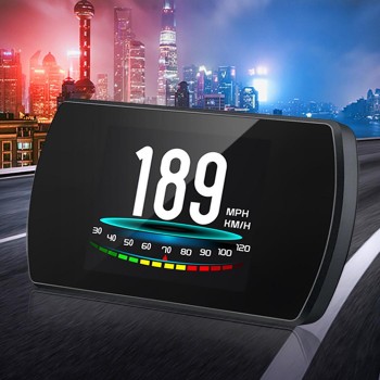 P12 4.3 Inch LCD Car Head Up Display HUD OBD 2 On-Board Computer Multifunction  hud Display Car Electronics Car Speedometer