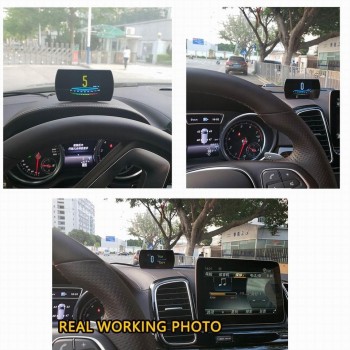 P12 4.3 Inch LCD Car Head Up Display HUD OBD 2 On-Board Computer Multifunction  hud Display Car Electronics Car Speedometer