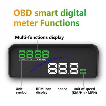 3.6Inch OBD HUD Car Head Up Display Auto On-Board Computer hud Display Car Electronics obd2 Car Speedometer Windshield Projector