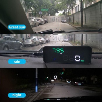 3.6Inch OBD HUD Car Head Up Display Auto On-Board Computer hud Display Car Electronics obd2 Car Speedometer Windshield Projector