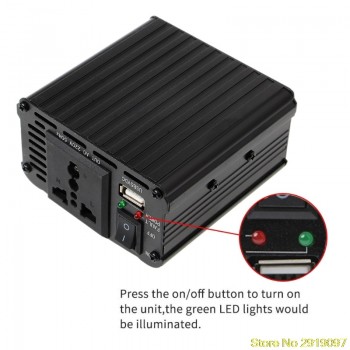 New 300W/400W/500W/600W Power Inverter Converter DC 12V to 220V AC Cars Inverter with Car Adapter Drop Shipping Support