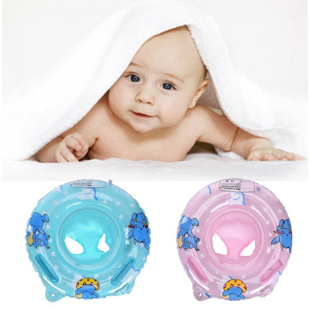 New Double Handle Safety Baby Seat Float Swim Ring Inflatable Infant Kids Swimming Pool Rings Water Toys Swim Circle for Kids