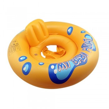 Baby Inflatable Float Circle Ring Safety Cartoon Thicken PVC Dual Air Chamber Swimming Pool Ring Seat Float Boat Water Kids Toy