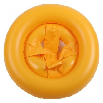 Baby Inflatable Float Circle Ring Safety Cartoon Thicken PVC Dual Air Chamber Swimming Pool Ring Seat Float Boat Water Kids Toy