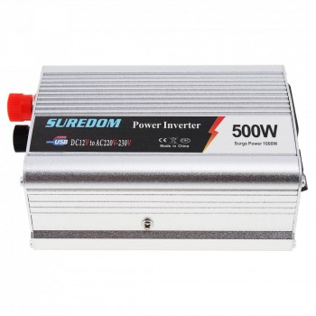 500W Car Inverter DC 12V 24V to AC 220V 110V USB Auto Power Inverter Adapter Charger Voltage Transformer Peak Power 1000W